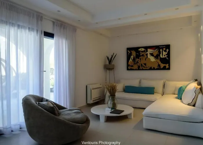 Beautiful Santorini 3 Bedrooms Phos Private Pool & Seaviews * Karterádos