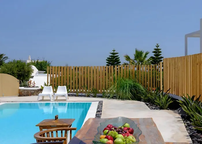 Beautiful Santorini 3 Bedrooms Phos Private Pool & Seaviews Karterádos